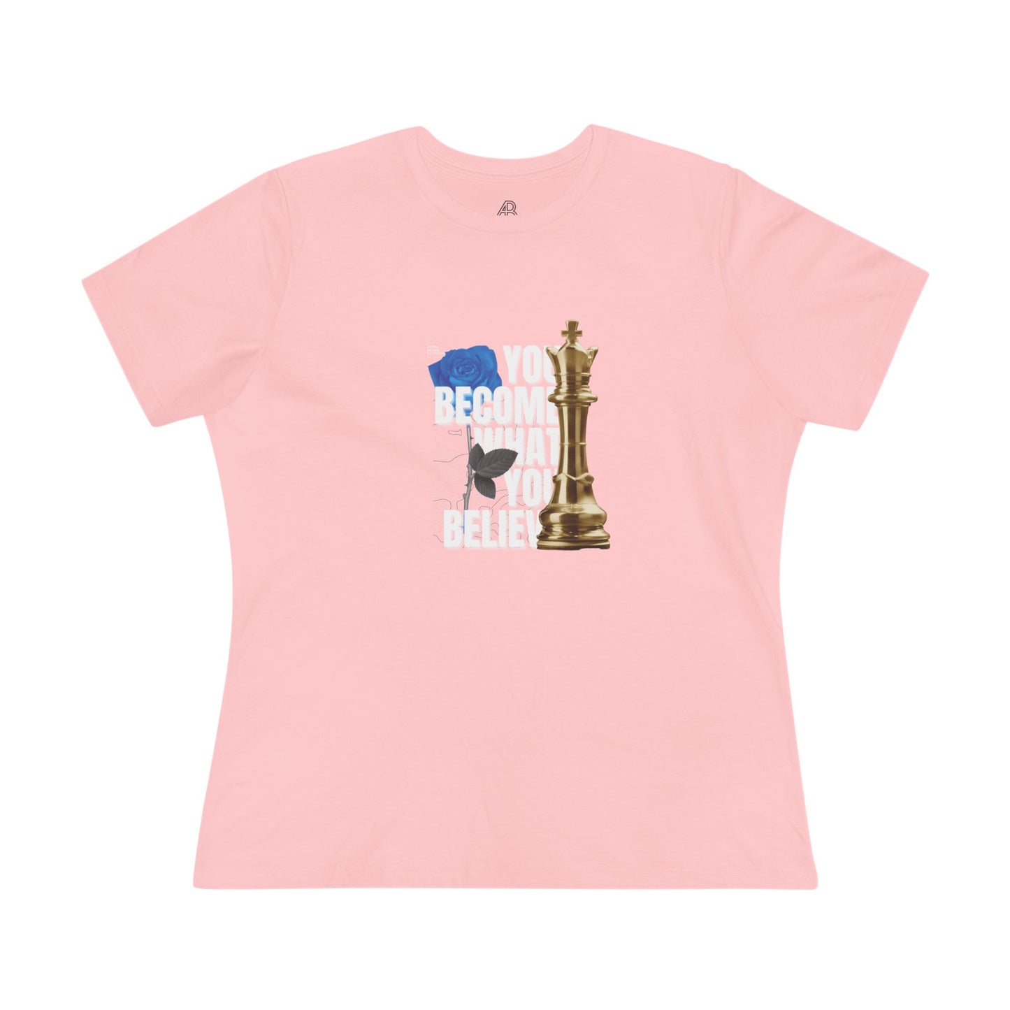 Empowering Women's Cotton Tee - "You Become What You Believe"