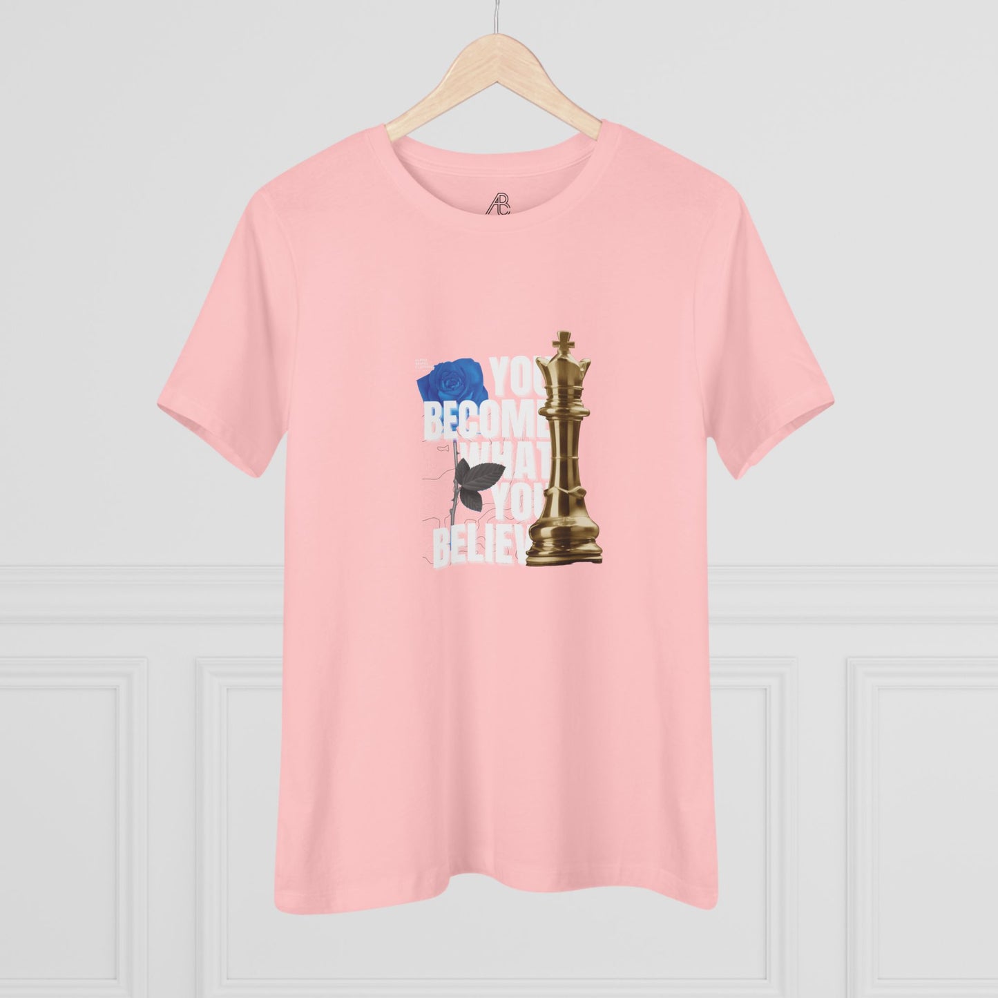 Empowering Women's Cotton Tee - "You Become What You Believe"