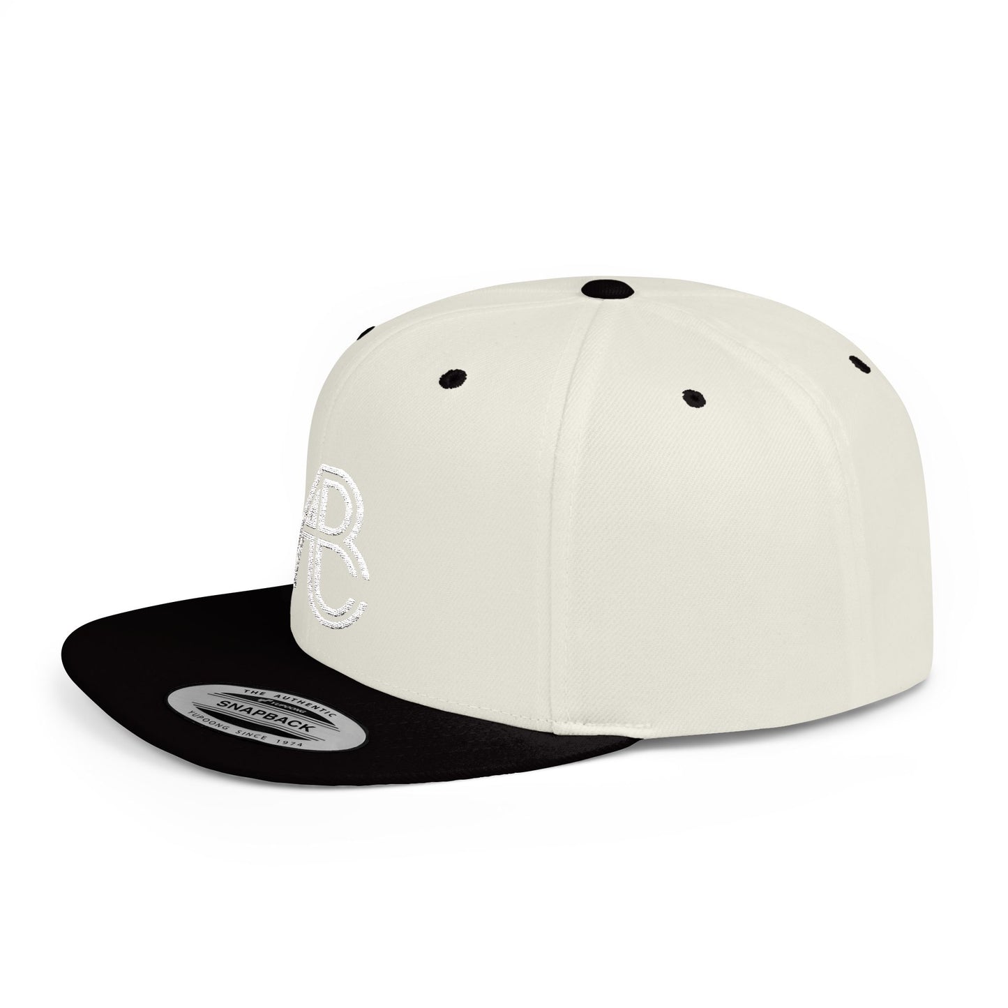 Stylish Flat Bill Snapback Hat with Logo