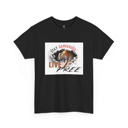 Stay Dangerous Live Free Unisex Classic Tee - Bold Graphic Tee for Adventurers