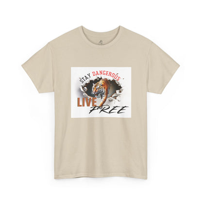 Stay Dangerous Live Free Unisex Classic Tee - Bold Graphic Tee for Adventurers
