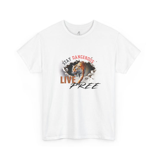 Stay Dangerous Live Free Unisex Classic Tee - Bold Graphic Tee for Adventurers