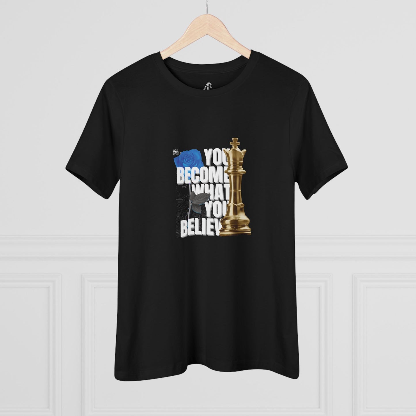 Empowering Women's Cotton Tee - "You Become What You Believe"