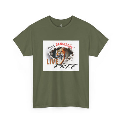 Stay Dangerous Live Free Unisex Classic Tee - Bold Graphic Tee for Adventurers