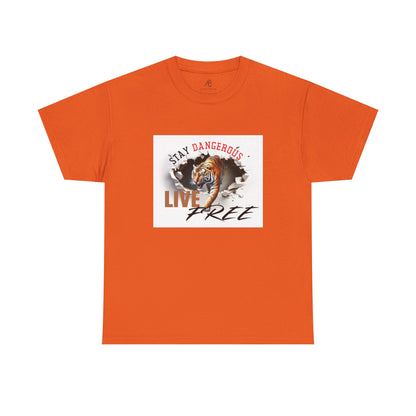 Stay Dangerous Live Free Unisex Classic Tee - Bold Graphic Tee for Adventurers
